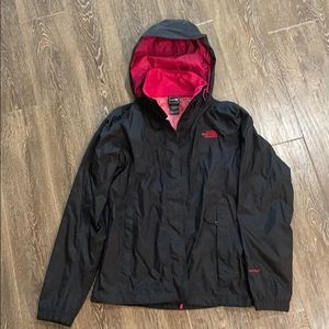 Women’s black rain jacket